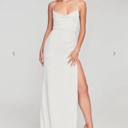 Retrofete Katya Dress In Moonglow White (L)