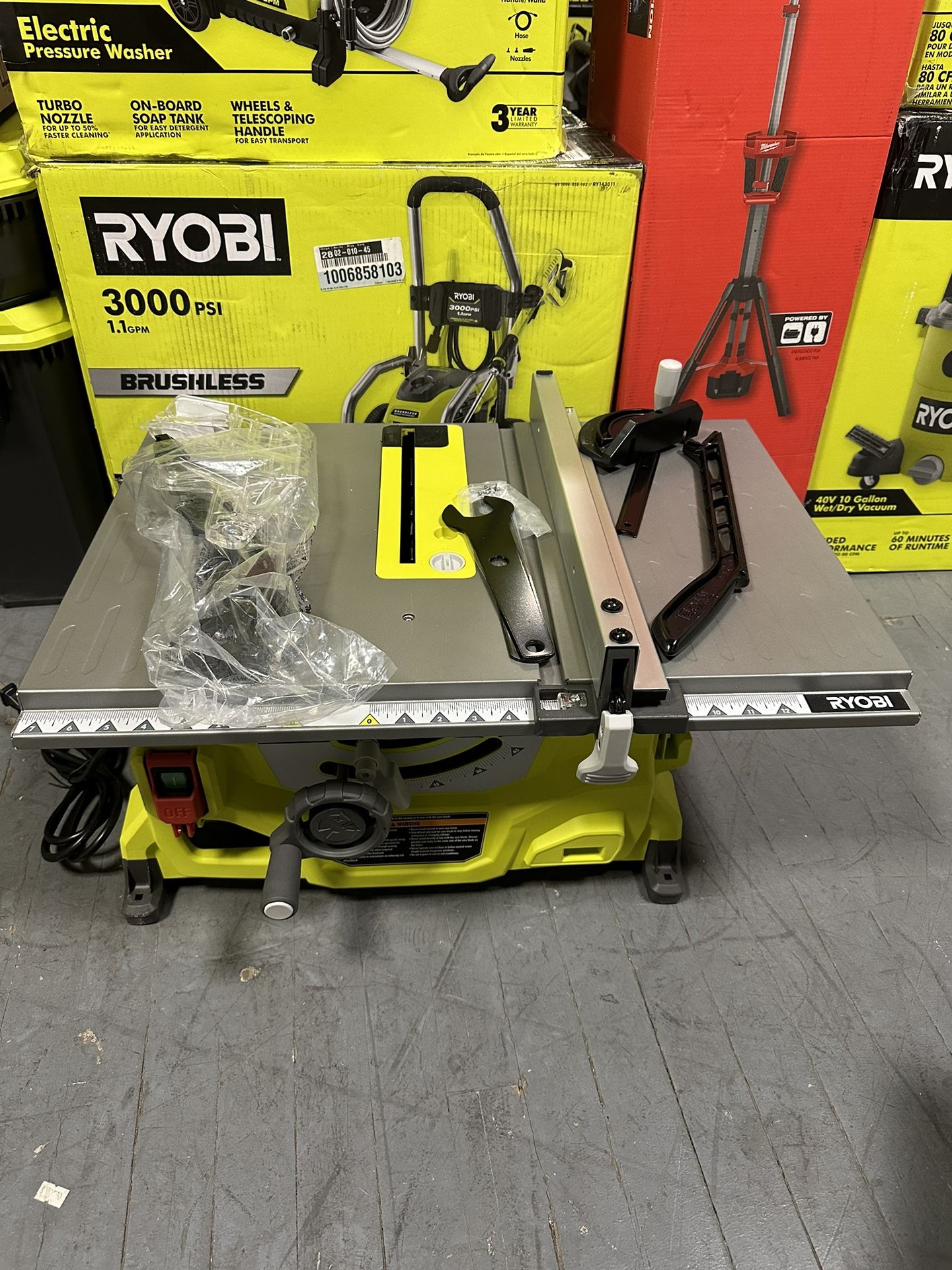 RYOBI 13 Amp 81/4 in. Compact Portable Corded Jobsite Table Saw for