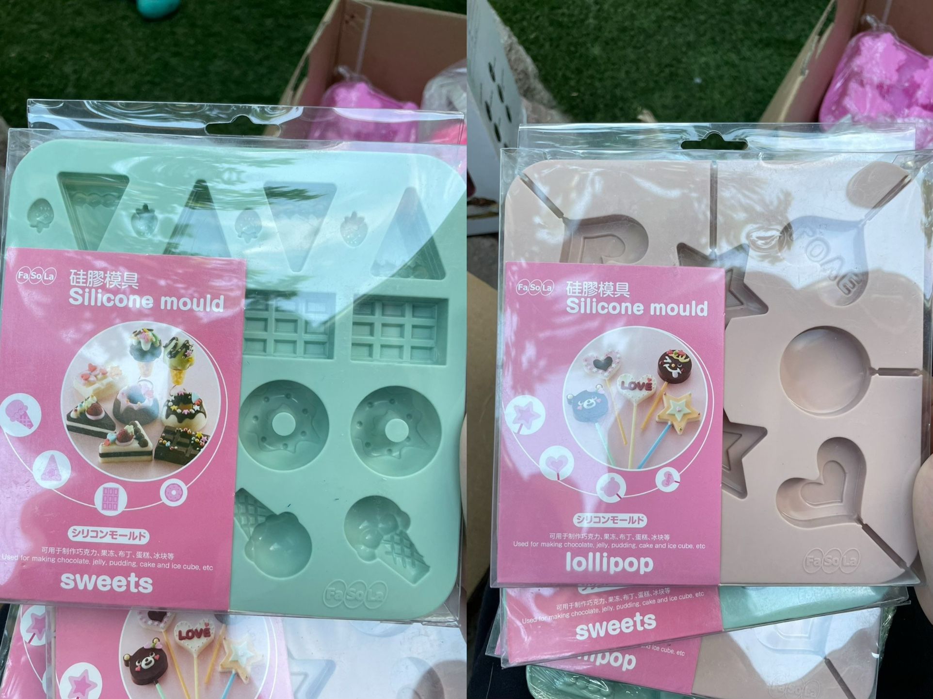sweets chocolate lollipop Silicone mold