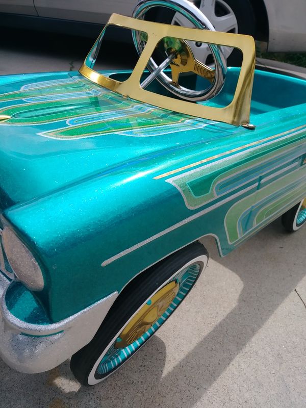 Lowrider Pedal Car Chevy Kandy Paint Patterns Flake Pinstripe Gold Lowrider Pedal Car Chevy Kandy Paint Patterns Flake Pinstripe Gold Leaf