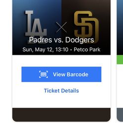 Sunday May 12th: Padres vs Dodgers