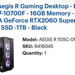 Gaming PC MODEL AEGIS R 10SC-017US