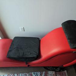 Red Curved chair / couch / sofa