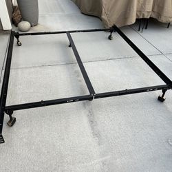Adjustable Metal Bed Frame - Twin, Full, Queen, King California King