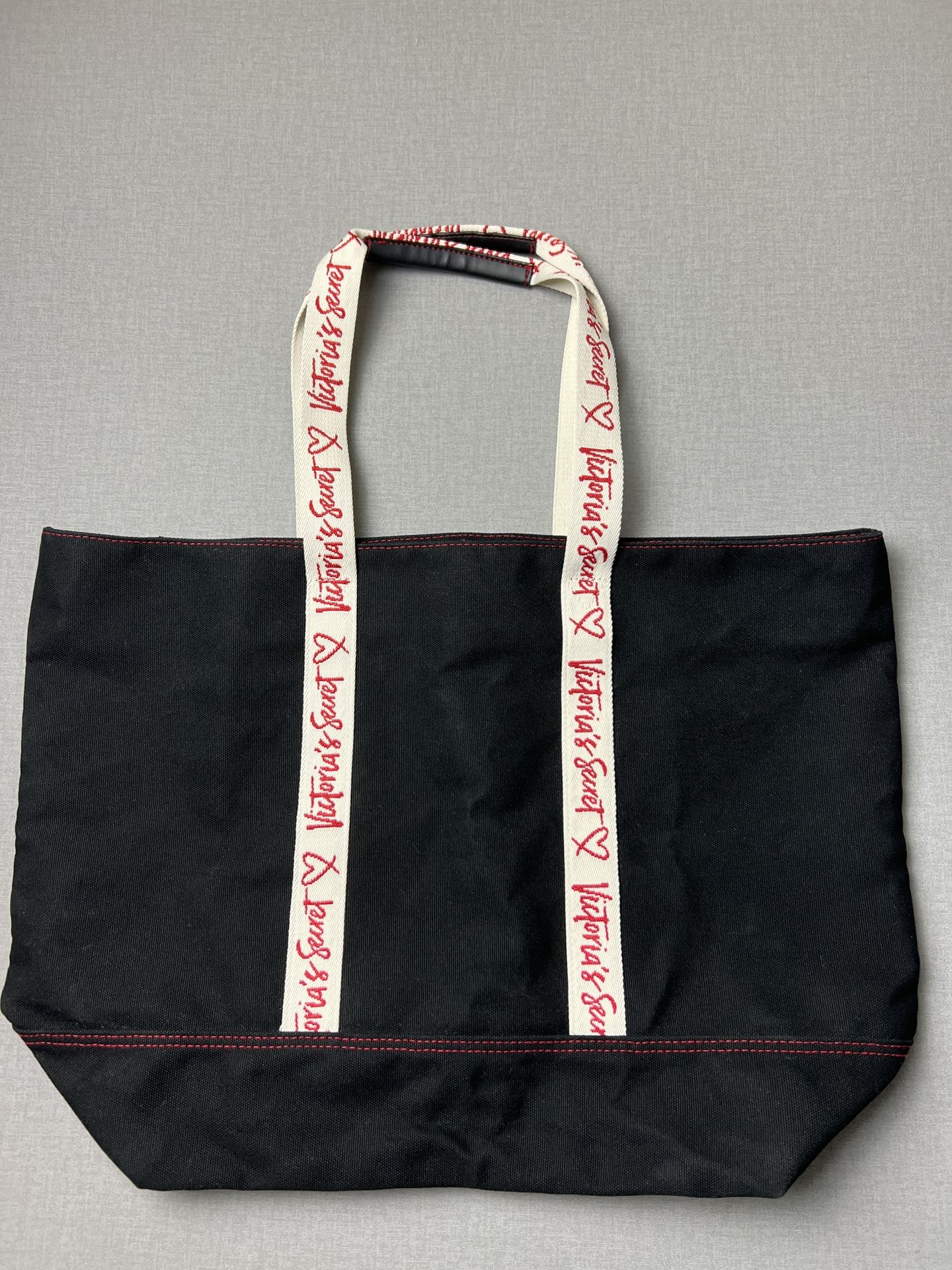 Victoria’s Secret TOTE BAG Canvas Black Zip
