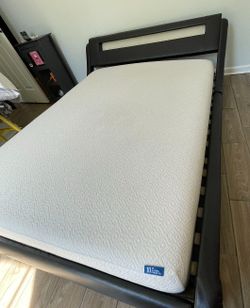 Bed frame leather
