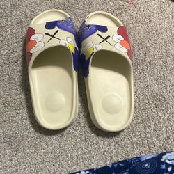 KAWS-Inspired Colorful Slide Sandals – Unisex, Size 8