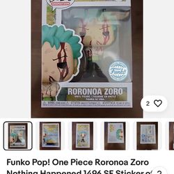 Roronoa Zoro Special Edition pop
