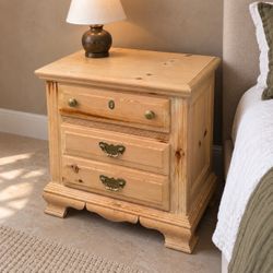 Wood Nightstand with Storage – Classic Style & Character
