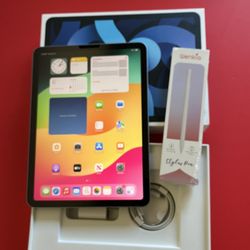 Apple iPad Air 4th Generation 64GB with Original Box, Pencil, keyboard case