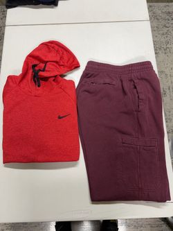 NIKE MENS HOODIE & CARGO SWEATPANTS BUNDLE SIZE XL
