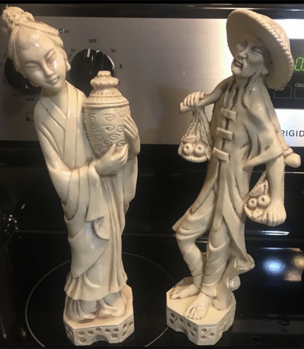 Antique Bone Oriental Figurines 