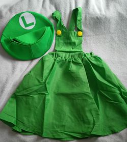 Girl's Luigi Costume Size 5/6