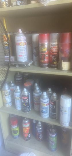 Variety of spray paint/car sprays