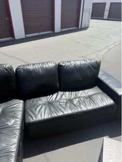 Couches, leather