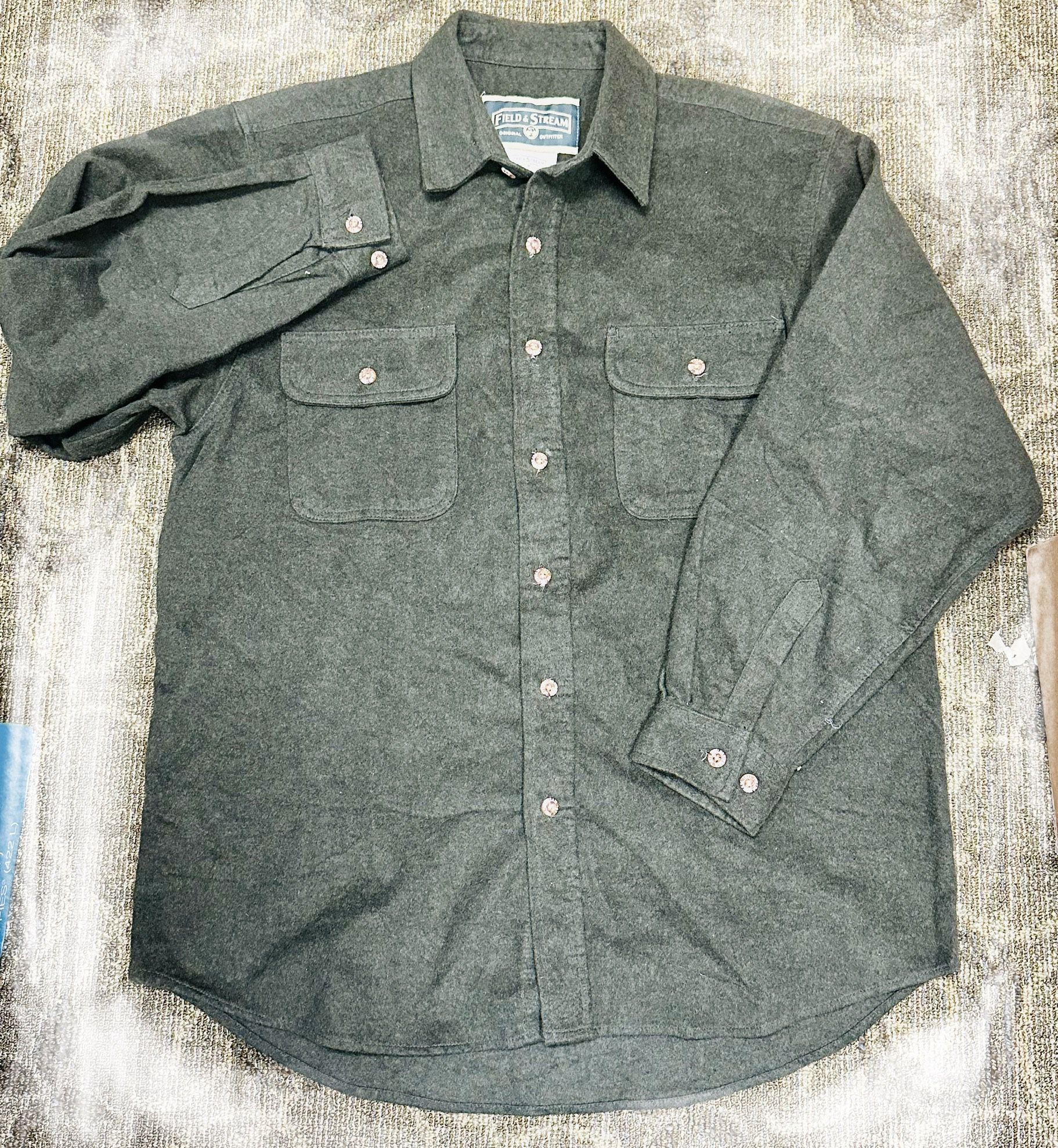 Field & Stream Heavy Cotton  Flannel Shirt Jacket