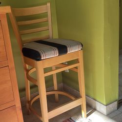 Upholstered Wooden Stools