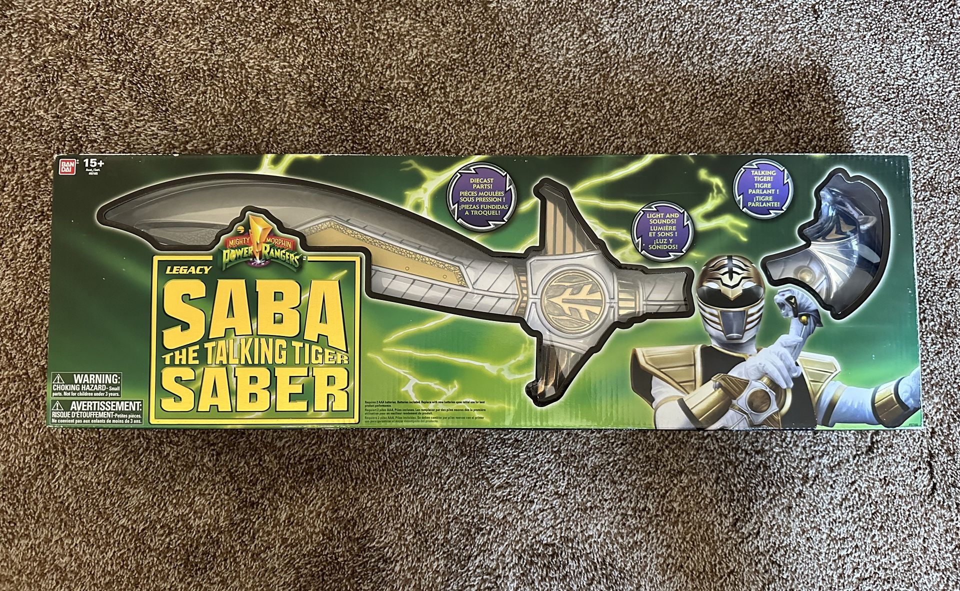 Bandai Power Rangers Legacy Saba The Talking Tiger Saber
