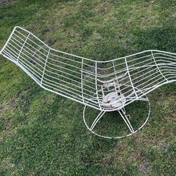 Vintage Metal Lounge Chair 