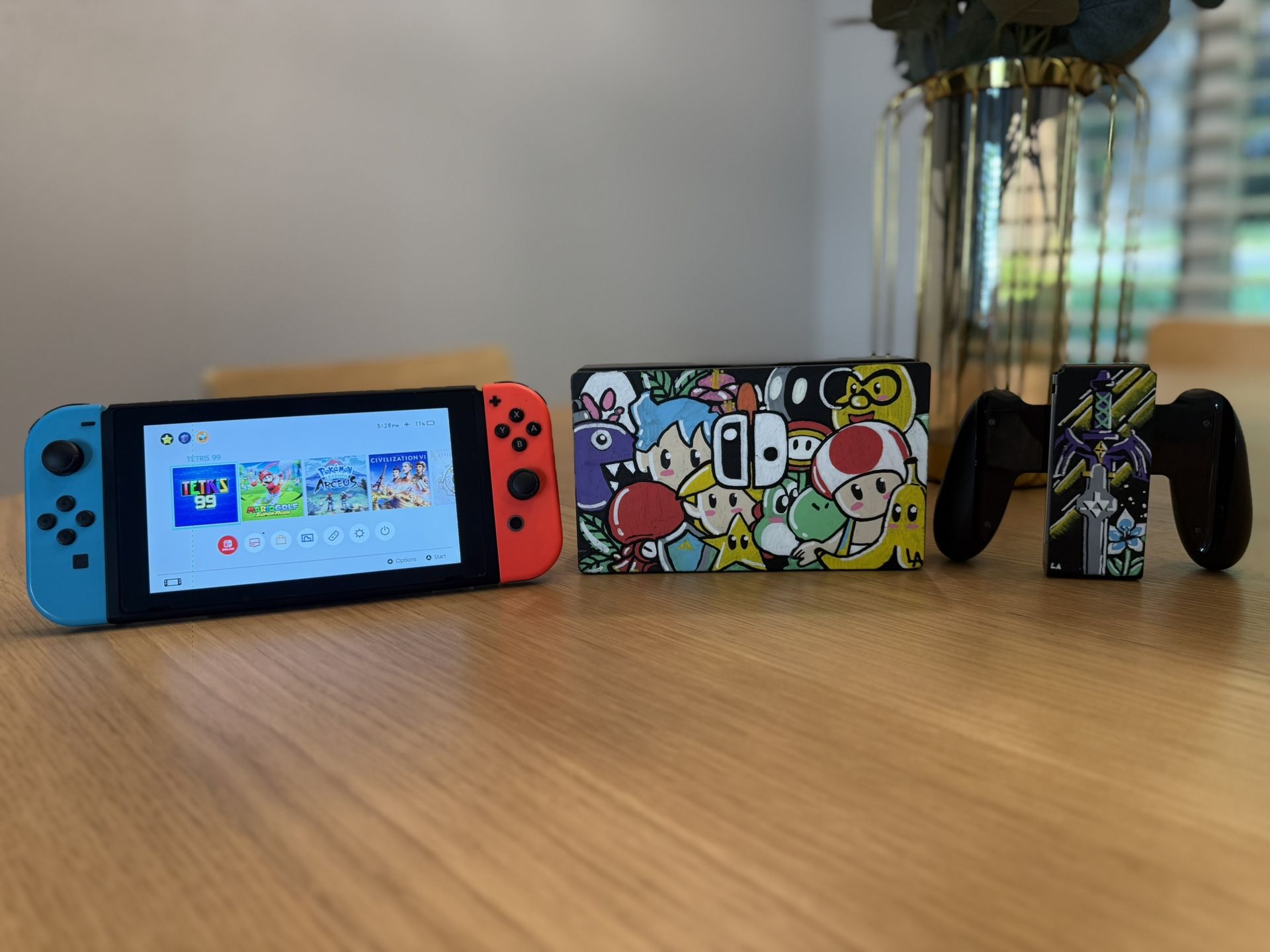 Switch Two With Custom Painted Dock