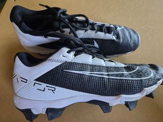 Nike Shoes Mens Size 8.5 Black Vapor Fastflex Baseball Cleats Logo