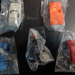 1980s Hasbro Mini Transformers Lot Of 5