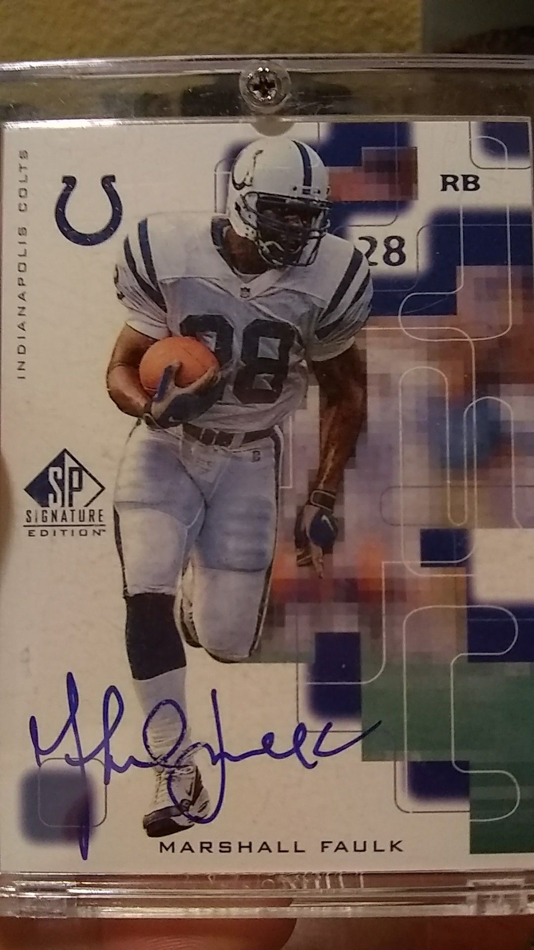 Marshall Faulk SP signature edition rookie card