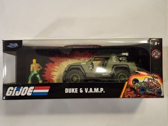 2022 JADA 1:32 SCALE DIECAST METAL. G.I.JOE (DUKE). V.A.M.P.  WITH DUKE DIECAST METAL FIGURE.