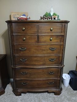 American Drew solid wood Tall dresser and two bedside dressers