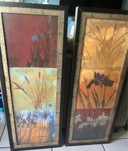 Two pieces matching wall art