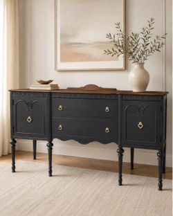 ✨Restored Vintage White Furniture Co. Buffet – Solid Wood -Delivery Available