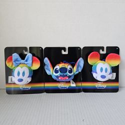 Disney Plush Pride Clips NEW 