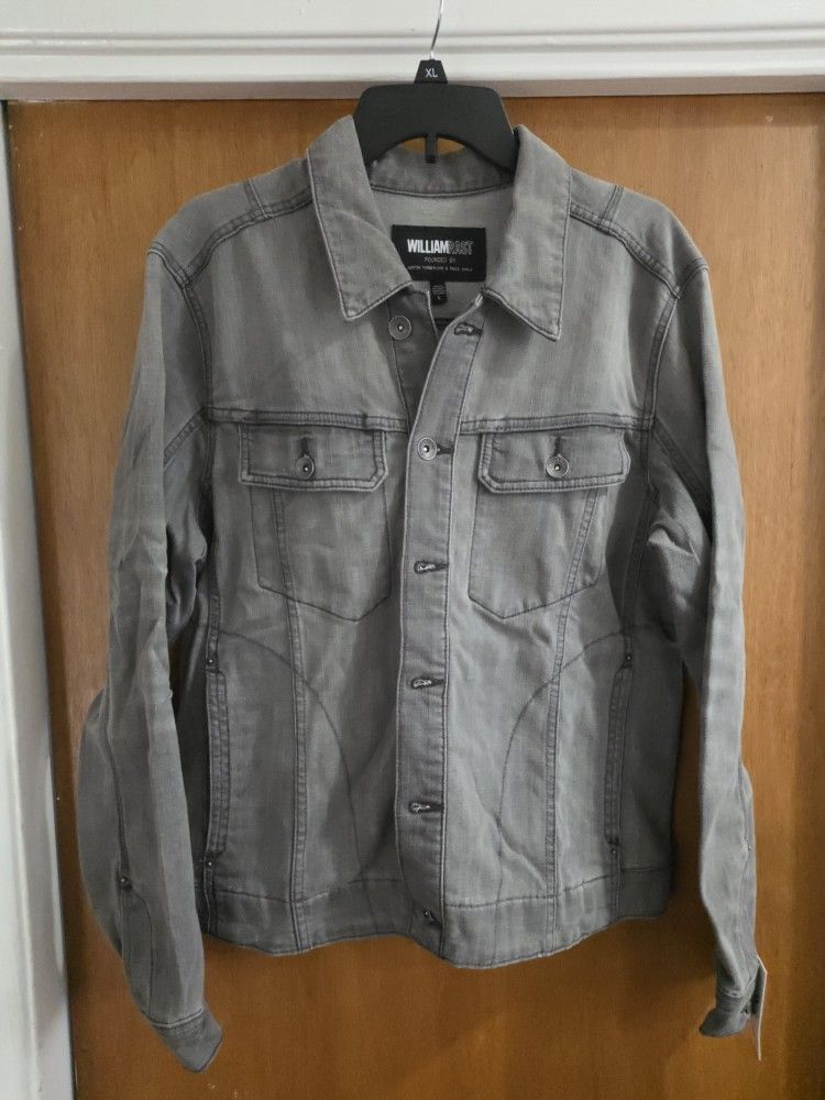 Men's William Rast Denim Trucker Jacket Flex Large