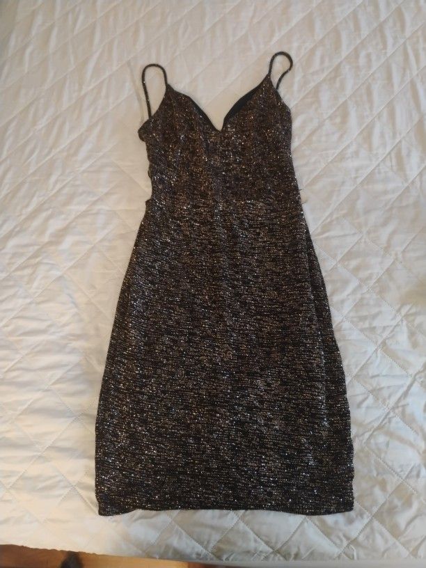 Brown/Gold party Dress