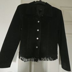 Leather Fringe Jacket