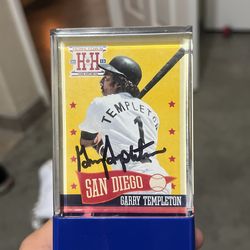 Signed Gary templeton card