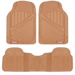 Motor Trend FlexTough Performance All Weather Rubber Car Floor Mats 