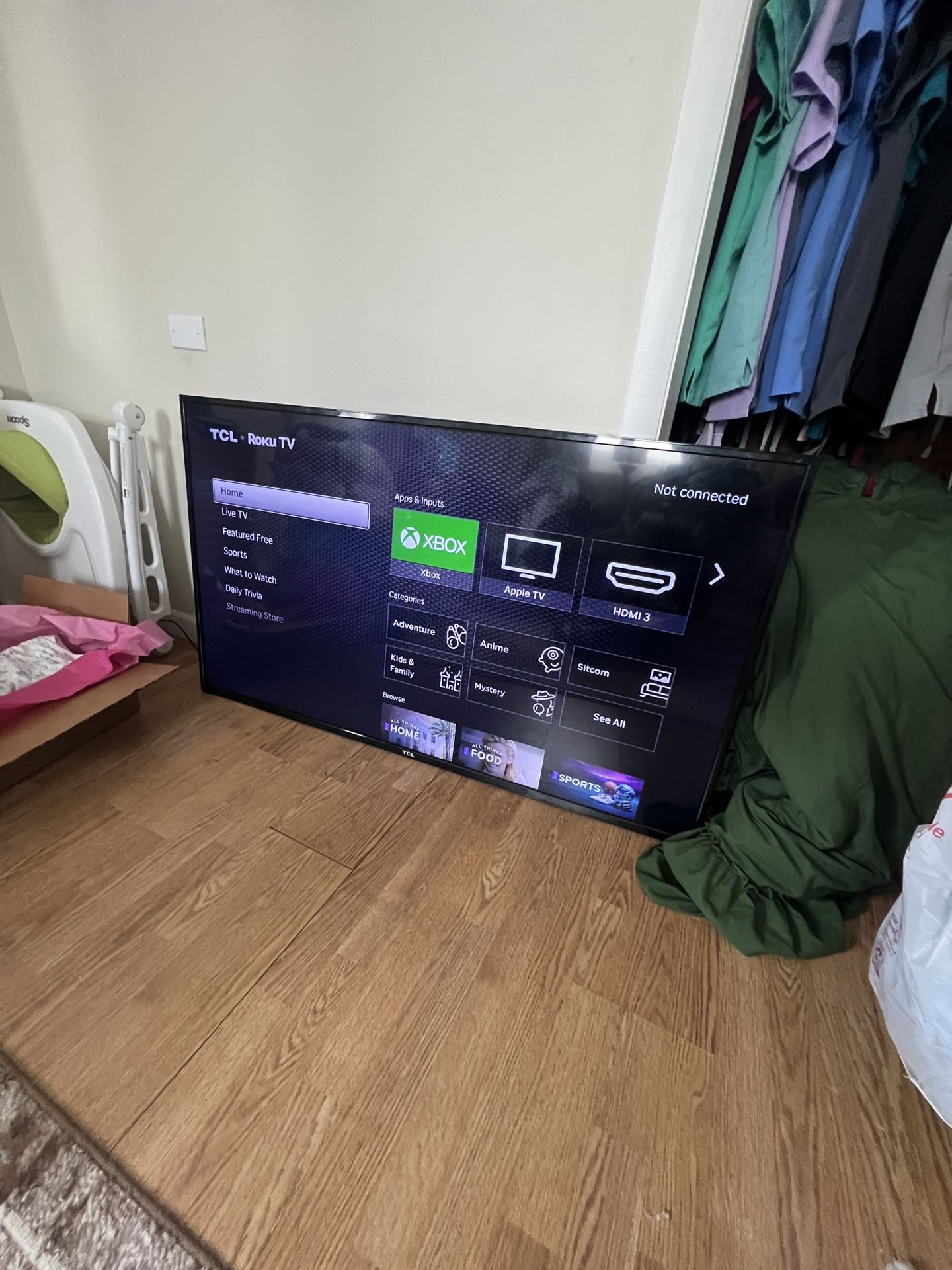 TCL 4K 55” Roku TV 7111X