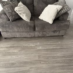 Love Seat With Pillows 