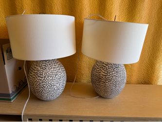 Wood Lamps Set of 2