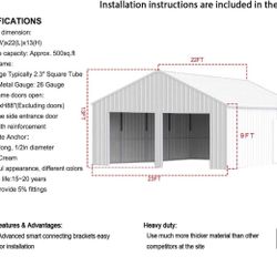 New Galvanized Metal Garages, Sheds & Carports