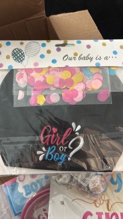 Gender Reveal Party Balloon and Confetti Kit