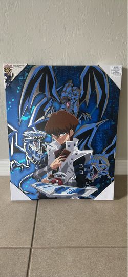 Yu-Gi-Oh Seto Kaiba and Blue Eyes White Dragon Canvas Wall Art