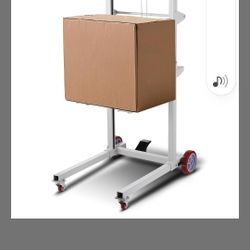 VEVOR Material Lift Winch Stacker, 551 lbs Capacity Pallet Truck Dolly, 70 in Max Lifting Height Manual Winch Stacker, Multifunctional Manual Pallet T