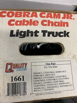 Quality Chain 1661 Cobra Light Truck Cable Chain