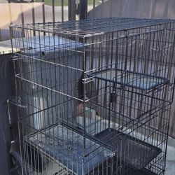 Collapsible Wire Cat Cage Playpen