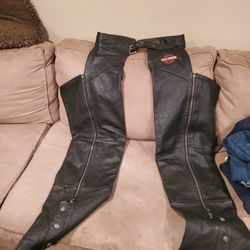 Xl Harley Davidson Leather Chaps