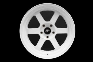 17X9 MST Time Attack Glossy White Wheels