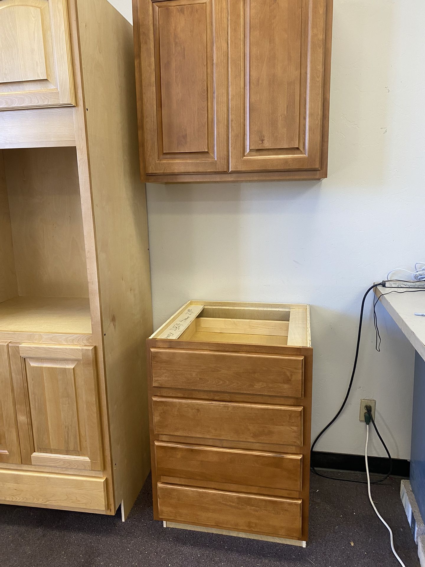 Drawer Base Cabinet, and Upper Cabinet 