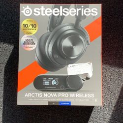 SteelSeries Arctis Nova Pro Wireless Multi-System Gaming Headset - Premium Hi-Fi Drivers - Active Noise Cancellation - Infinity Power System - Stealth